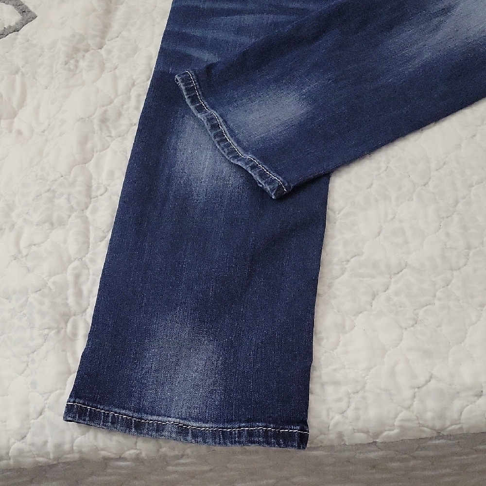 Miss Me Dark Blue Straight Leg Jeans - Picture 3 of 8